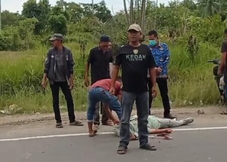Jalan Lintas Nasional Rusak di Aceh Timur Kembali Memakan Korban, di Alue Bu