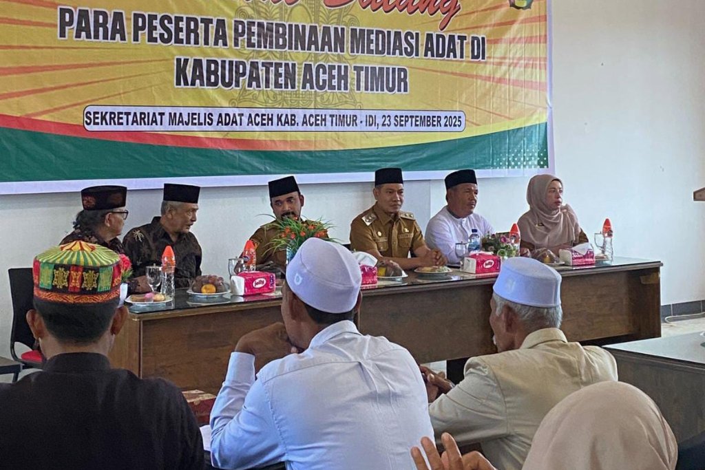 Pembinaan Mediasi Adat: Wakil Bupati Aceh Timur: MAA Harus Mampu Menegakkan Hukum Adat