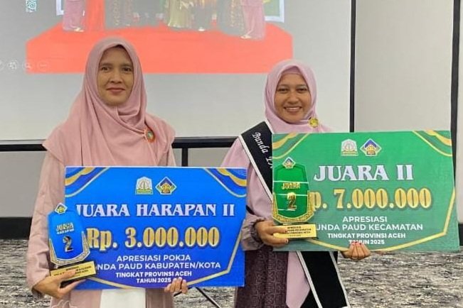 Aceh Timur Raih Dua Penghargaan Apresiasi Bunda PAUD Provinsi Aceh