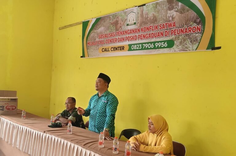 Perdana, Peunaron Miliki Posko Pengaduan Konflik Satwa