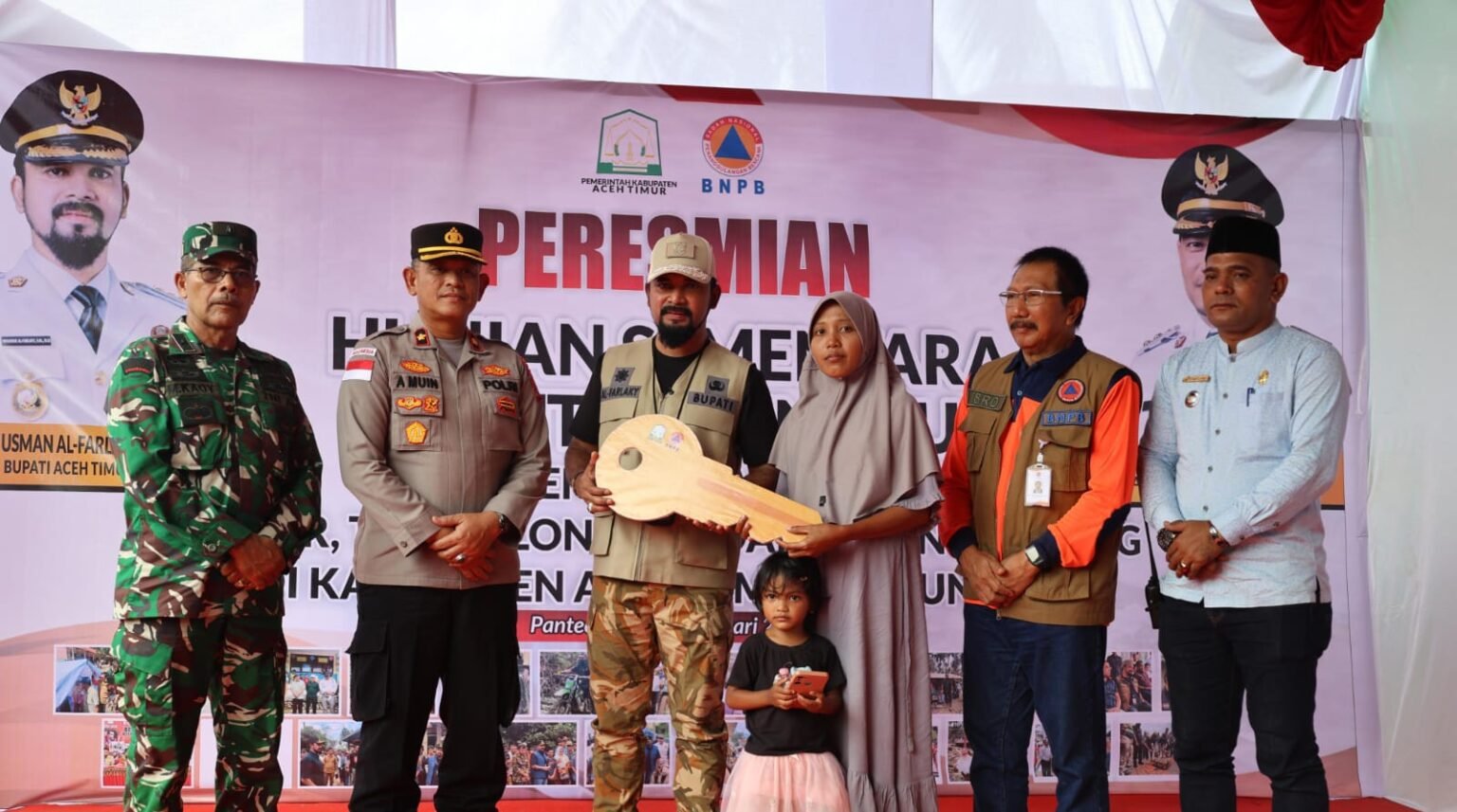 Bupati Aceh Timur Resmikan Pembangunan Huntara untuk Korban Banjir