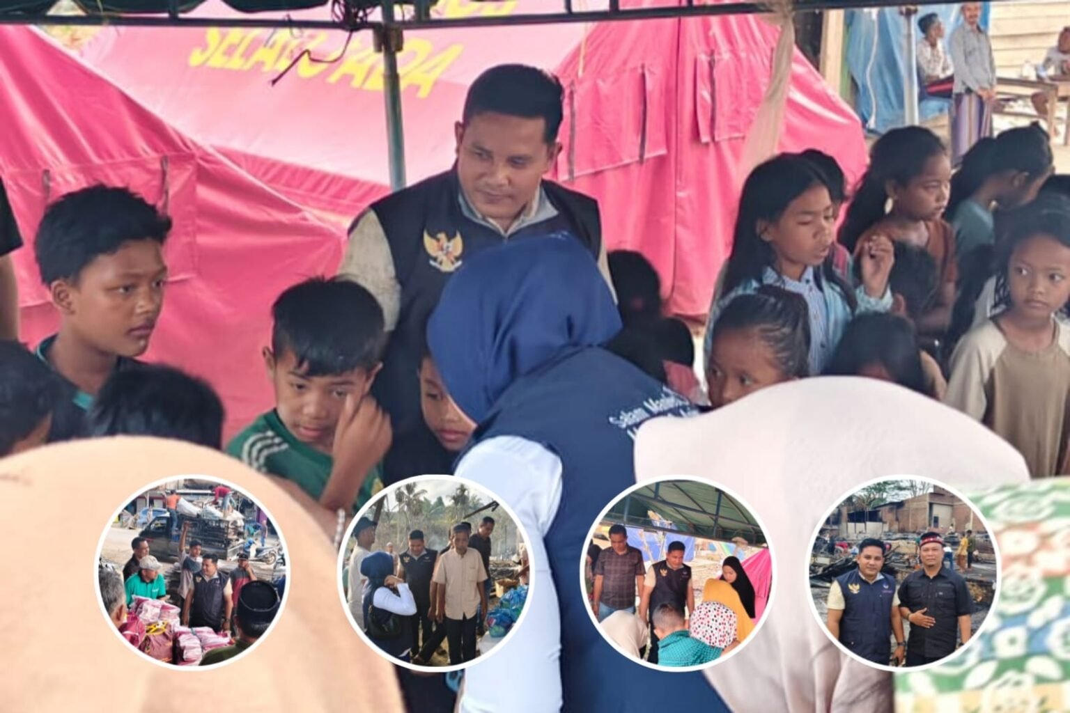 Aksi Cepat NasDem Johar Fahlani Bantu Korban Kebakaran dan Banjir di Aceh Timur