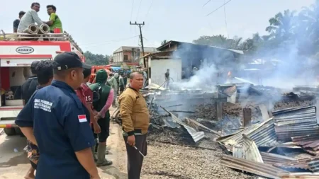 Kebakaran Hebat di Peunaron Aceh Timur, 13 Ruko Ludes Terbakar