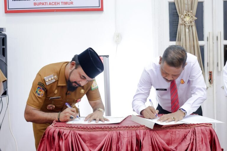 Pemkab Aceh Timur dan Kejari Teken Kesepakatan Bersama Penanganan Masalah Hukum