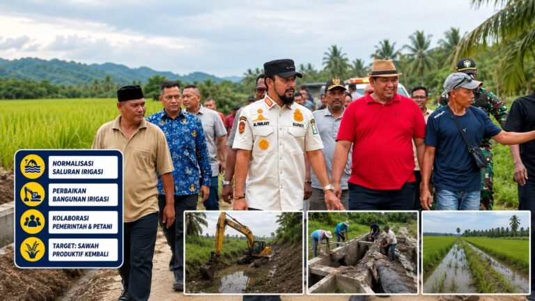 Bupati Al-Farlaky Turun ke Sawah: “Petani Harus Kembali Menanam, Nggak Boleh Tunggu Lama”