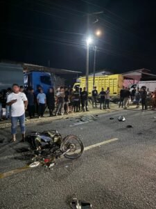 Kecelakaan di Medang Ara Bagok, Aceh Timur Meninggal 1 Orang, Kondisi Motor Rusak Parah