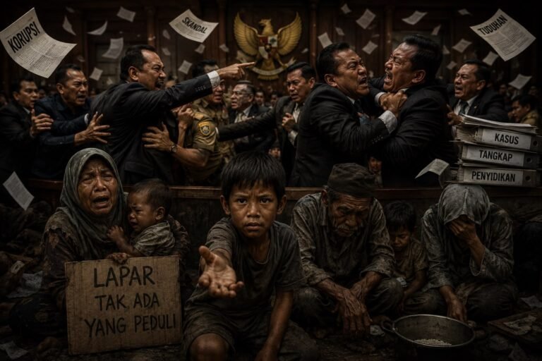 Penguasa Sibuk Saling Tikam, Rakyat Cuma Bisa Menunggu
