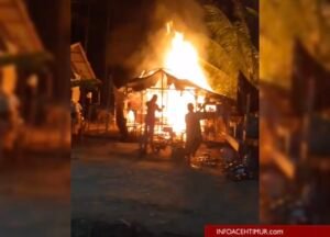 Duka Beruntun: Gubuk Sementara Korban Banjir di Buket Bata Hangus Terbakar