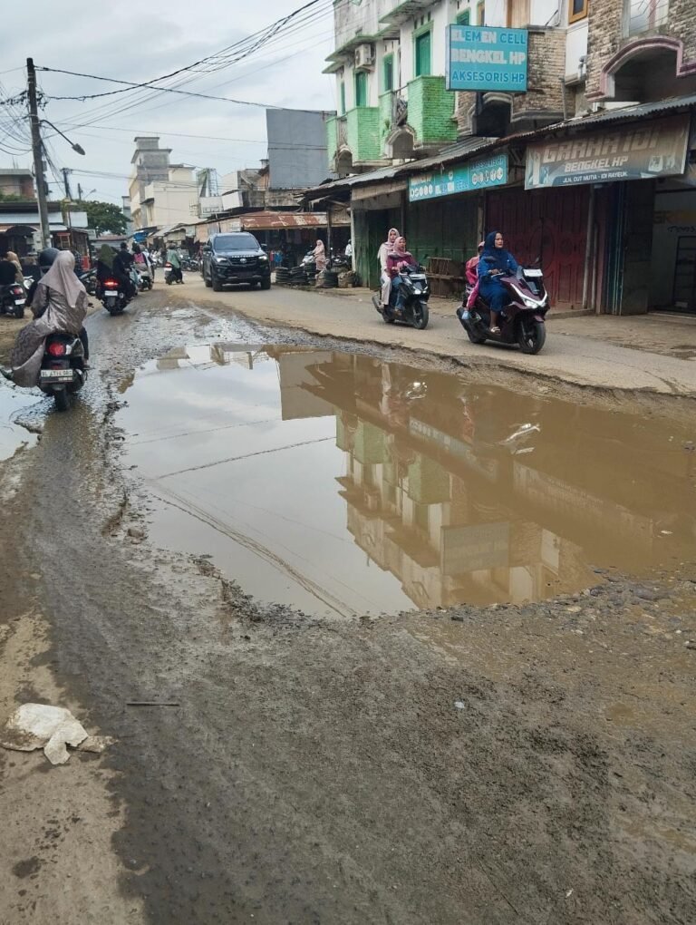 Jalan Rusak di Jantung Kota Idi Dikeluhkan Warga, Minta Pemerintah Segera Bertindak