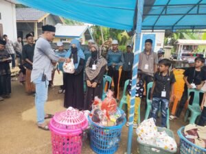 Zikir dan Shalawat Bergema di Gampong Baro, Julok. 45 Yatim Piatu Disantuni