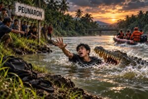 Pemuda di Peunaron Hilang Diduga Diterkam Buaya Saat Menyeberang Sungai