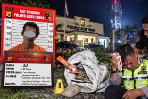 Nekat! Maling Kabel Tower HT di Markas Polisi Aceh Timur, KBO Satlantas Dipukul Pakai Batu Hingga Berdarah