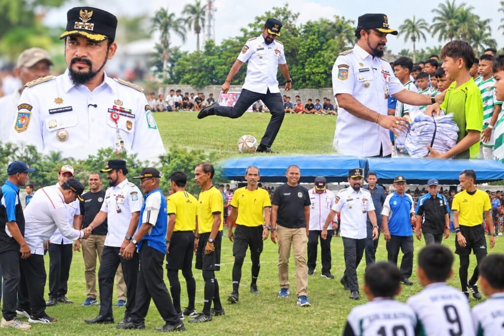 Bupati Al-Farlaky Buka Garang Kids U-12 Piala Bupati Aceh Timur, 16 SSB Adu Skill di Stadion T.M Djafar