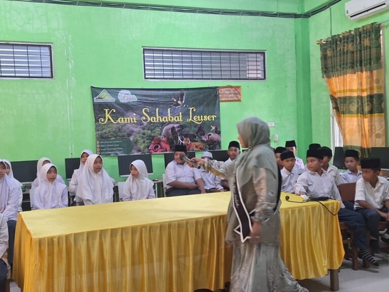 Bunda PAUD Julok Sambangi SD/MI, Ajarkan Edukasi Jaga Hutan Sejak Dini